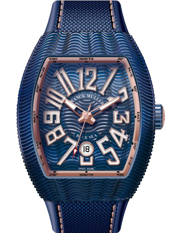 Buy Franck Muller Vanguard Replica Watch for sale Cheap Price V 45 SC DT BLUE SEA BL (5N) BL BL